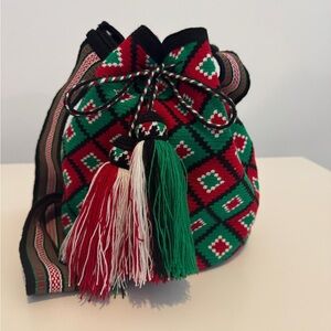 Colorful Geometric Patterned Women's Bag